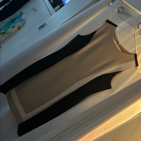 White House Black Market Color block Dress. absolutely perfect condition-lined - Picture 2 of 9